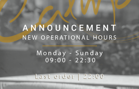 Announcement | Operational Hours